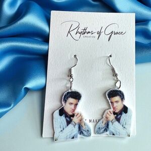 Rock Your Style: Elvis Presley Dangle Earrings – Iconic Vibes in Every Pair! 🎸